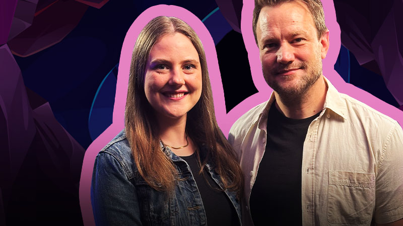 Darlene Retief of Schultz Creative and host Richard on The Podcast Cave discussing internal podcasting for business